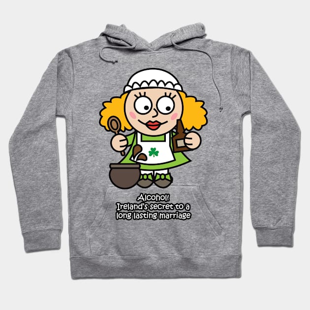 Irish Leprechaun Female Hoodie by nei1b